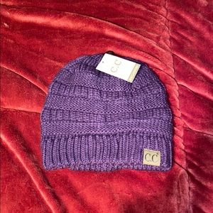 Purple snow hat